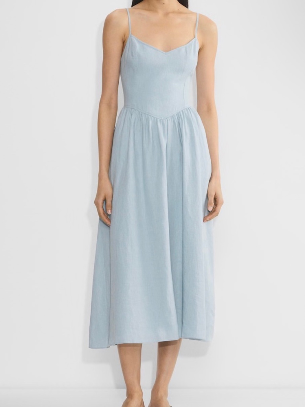 Aritzia Wilfred Influence Linen Maxi Dress